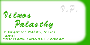vilmos palasthy business card